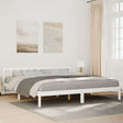 Vidaxl bedframe extra lang zonder matras grenenhout wit 200x220 cm