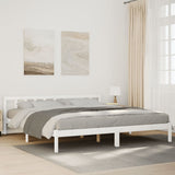 Vidaxl bedframe extra lang zonder matras grenenhout wit 200x220 cm