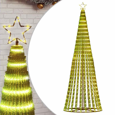 Vidaxxl LED-Weihnachtsbaum 475 LEDs warmweiß 247 cm