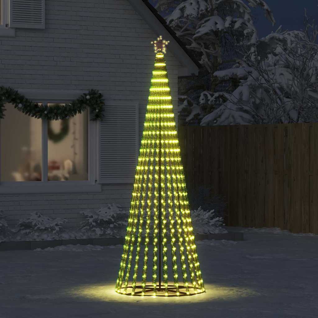 Vidaxxl LED-Weihnachtsbaum 475 LEDs warmweiß 247 cm