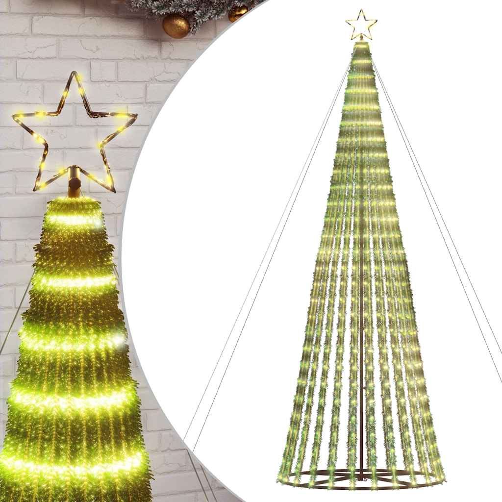 Vidaxxl LED-Weihnachtsbaum 1028 LEDs warmweiß 403 cm