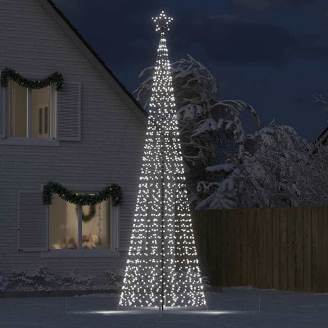 VidaXL LED-Weihnachtsbaum mit Spießen 1534 LEDs 500 cm kaltweiß