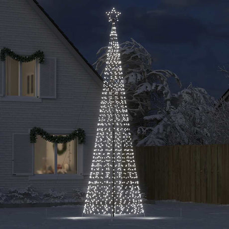 VidaXL LED-Weihnachtsbaum mit Spießen 1534 LEDs 500 cm kaltweiß