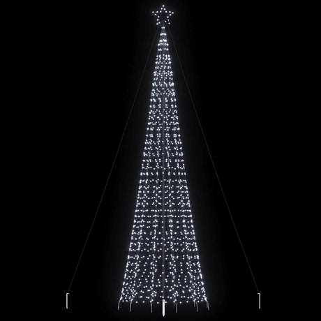 VidaXL LED-Weihnachtsbaum mit Spießen 1534 LEDs 500 cm kaltweiß
