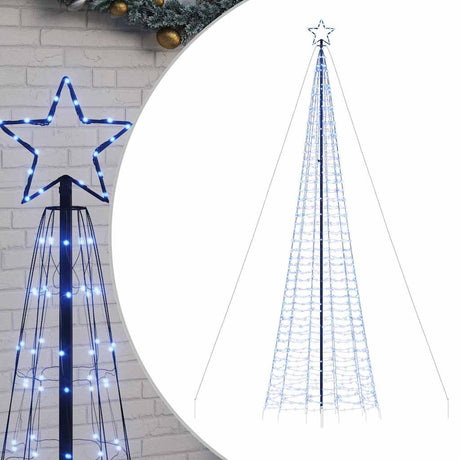 Vidaxxl LED-Weihnachtsbaum mit Spitzen 1534 LEDs 500 cm blau