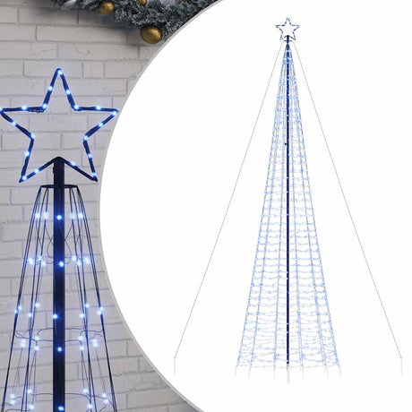 Vidaxxl LED-Weihnachtsbaum mit Spitzen 1534 LEDs 500 cm blau