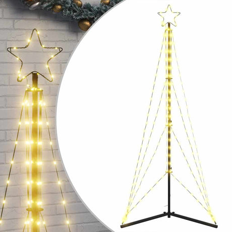 Vidaxxl LED-Weihnachtsbaum 363 LEDs warmweiß 182 cm
