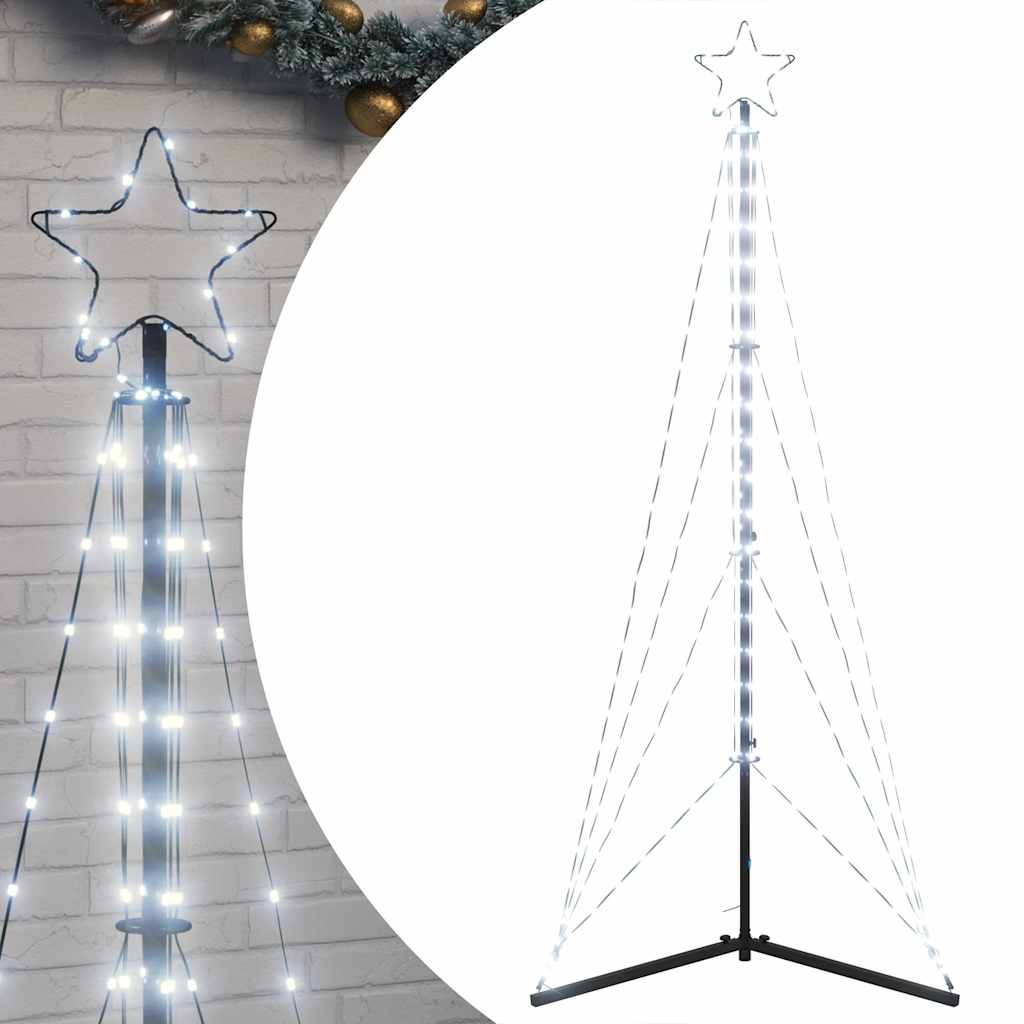 Vidaxxl LED-Weihnachtsbaum 363 LEDs kaltweiß 182 cm