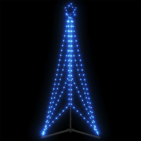 Vidaxxl LED-Weihnachtsbaum 363 LEDs 182 cm blau