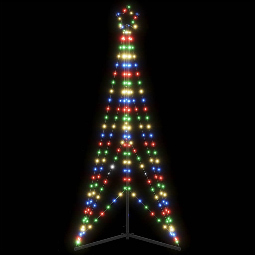 Vidaxxl LED-Weihnachtsbaum 363 LEDs bunt 182 cm
