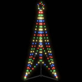 Vidaxxl LED-Weihnachtsbaum 363 LEDs bunt 182 cm