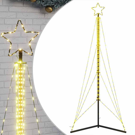Vidaxxl LED-Weihnachtsbaum 483 LEDs warmweiß 240 cm