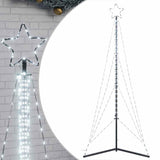 Vidaxxl LED-Weihnachtsbaum 483 LEDs kaltweiß 240 cm