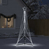 Vidaxxl LED-Weihnachtsbaum 483 LEDs kaltweiß 240 cm