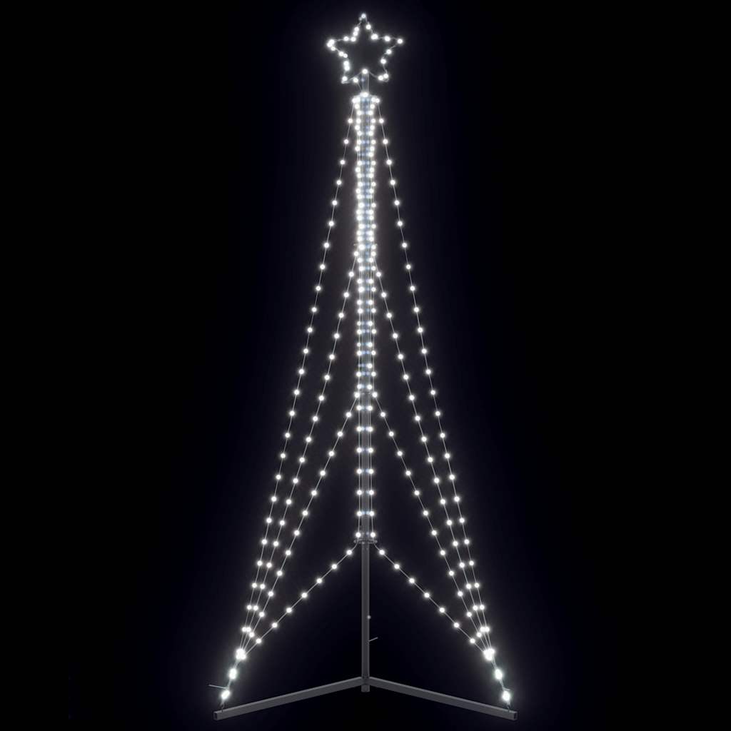 Vidaxxl LED-Weihnachtsbaum 483 LEDs kaltweiß 240 cm