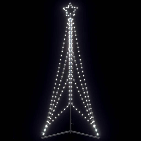 Vidaxxl LED-Weihnachtsbaum 483 LEDs kaltweiß 240 cm