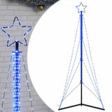 Vidaxxl LED-Weihnachtsbaum 483 LEDs 240 cm blau
