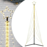 Vidaxxl LED-Weihnachtsbaum 525 LEDs warmweiß 302 cm