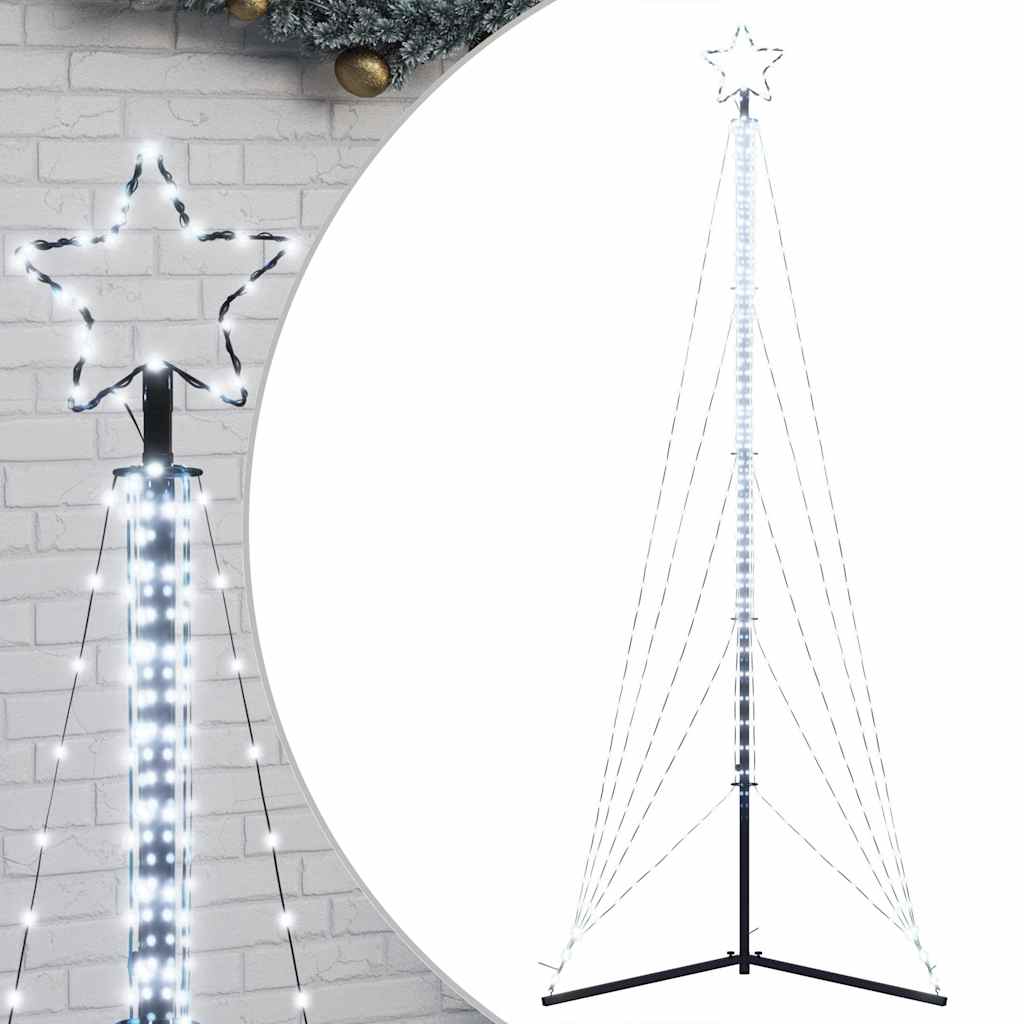 Vidaxxl LED-Weihnachtsbaum 525 LEDs kaltweiß 302 cm