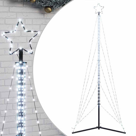 Vidaxxl LED-Weihnachtsbaum 525 LEDs kaltweiß 302 cm