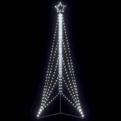 Vidaxxl LED-Weihnachtsbaum 525 LEDs kaltweiß 302 cm
