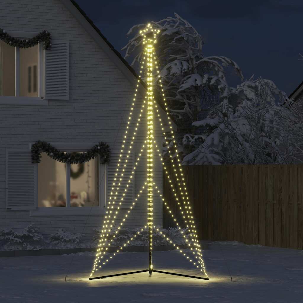 Vidaxxl LED-Weihnachtsbaum 615 LEDs warmweiß 404,5 cm