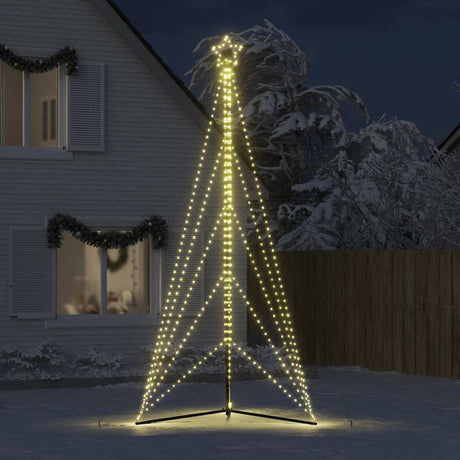 Vidaxxl LED-Weihnachtsbaum 615 LEDs warmweiß 404,5 cm