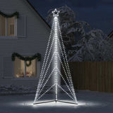 Vidaxxl LED-Weihnachtsbaum 615 LEDs kaltweiß 404,5 cm