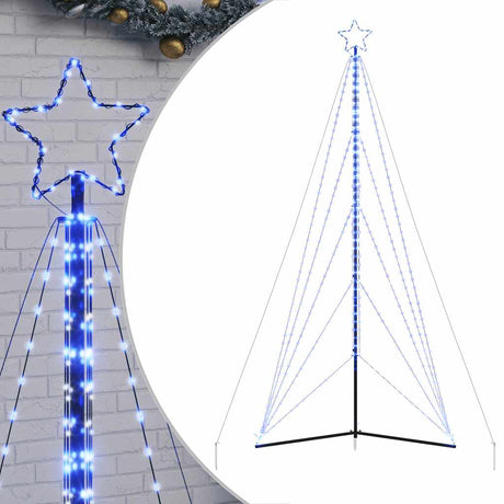 Vidaxxl LED-Weihnachtsbaum 615 LEDs 404,5 cm blau