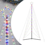 Vidaxxl LED-Weihnachtsbaum 615 LEDs bunt 404,5 cm