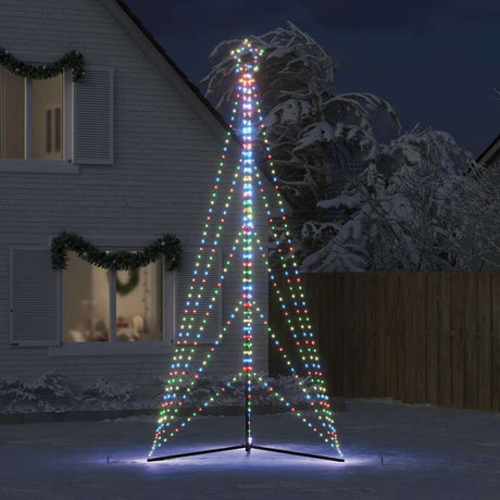 Vidaxxl LED-Weihnachtsbaum 615 LEDs bunt 404,5 cm