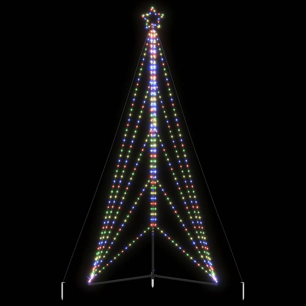 Vidaxxl LED-Weihnachtsbaum 615 LEDs bunt 404,5 cm