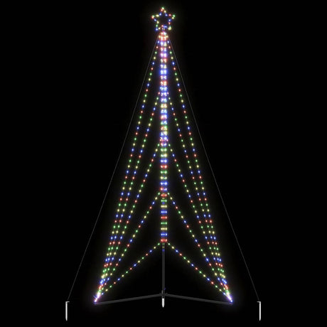 Vidaxxl LED-Weihnachtsbaum 615 LEDs bunt 404,5 cm