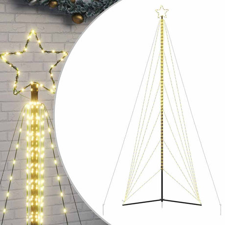 Vidaxxl LED-Weihnachtsbaum 861 LEDs warmweiß 478 cm