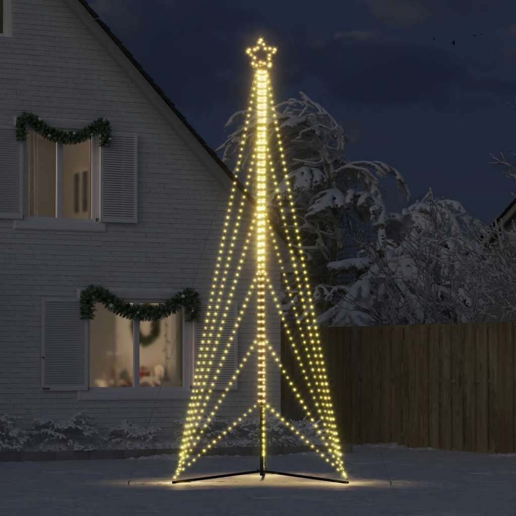 Vidaxxl LED-Weihnachtsbaum 861 LEDs warmweiß 478 cm