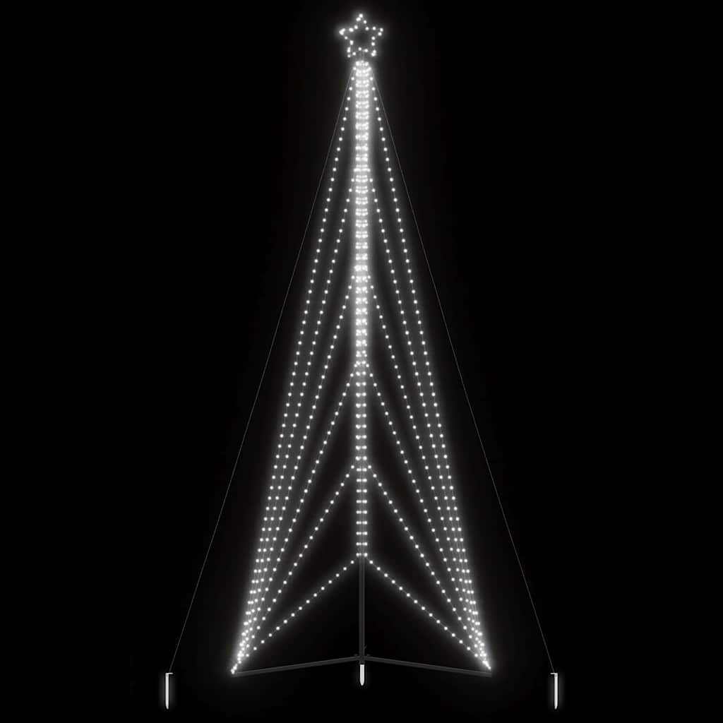 Vidaxxl LED-Weihnachtsbaum 861 LEDs kaltweiß 478 cm