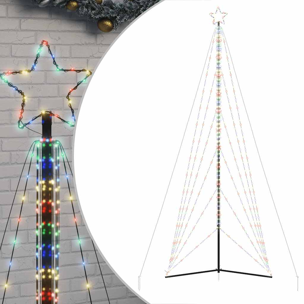 Vidaxxl LED-Weihnachtsbaum 861 LEDs bunt 478 cm