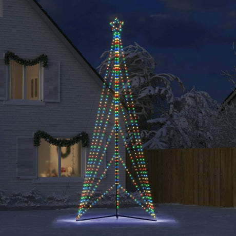 Vidaxxl LED-Weihnachtsbaum 861 LEDs bunt 478 cm