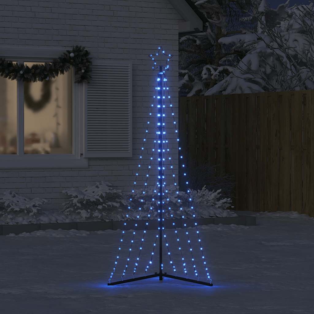 Vidaxxl LED-Weihnachtsbaum 339 LEDs 187 cm blau
