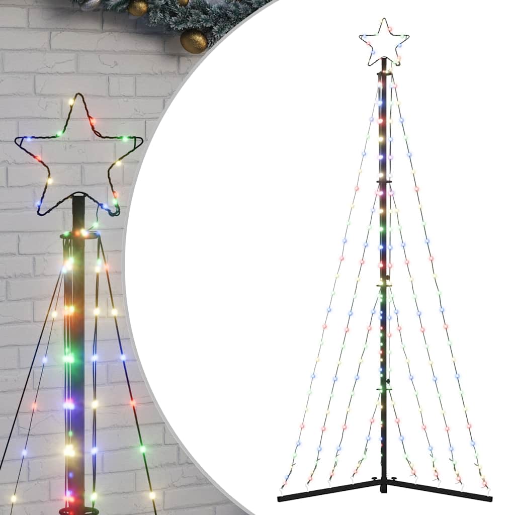 Vidaxxl LED-Weihnachtsbaum 339 LEDs bunt 187 cm