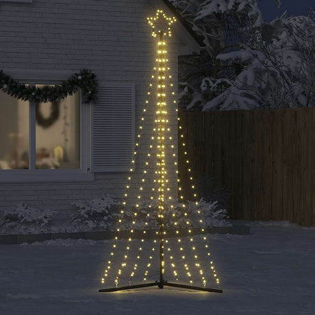 Vidaxxl LED-Weihnachtsbaum 447 LEDs warmweiß 250 cm