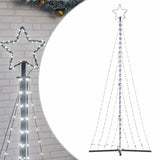Vidaxxl LED-Weihnachtsbaum 447 LEDs kaltweiß 249 cm