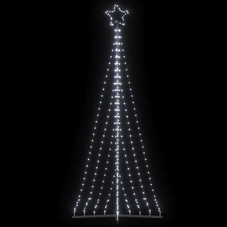 Vidaxxl LED-Weihnachtsbaum 447 LEDs kaltweiß 249 cm