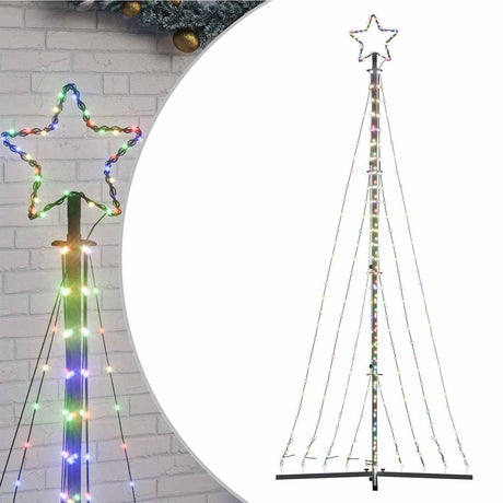 Vidaxxl LED-Weihnachtsbaum 447 LEDs bunt 249 cm