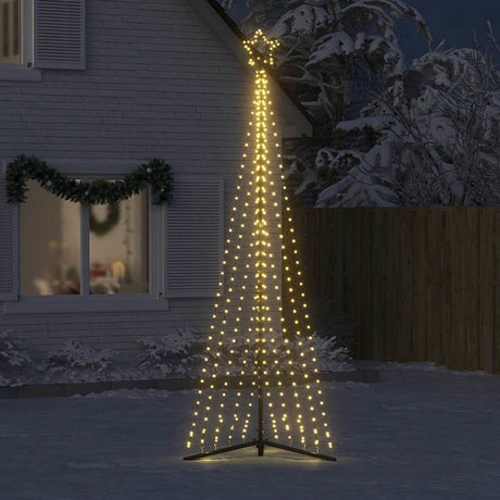 Vidaxxl LED-Weihnachtsbaum 495 LEDs warmweiß 300,5 cm