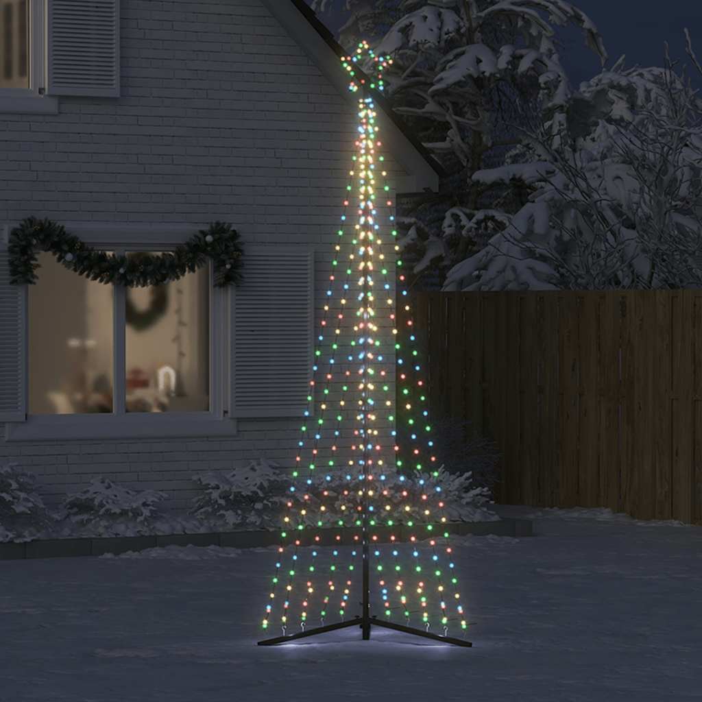 Vidaxxl LED-Weihnachtsbaum 495 LEDs bunt 300,5 cm