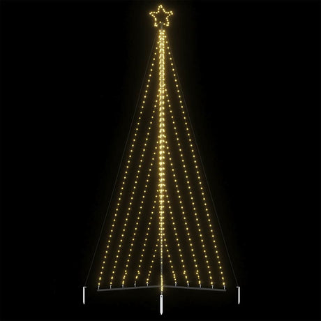 Vidaxxl LED-Weihnachtsbaum 570 LEDs warmweiß 399 cm