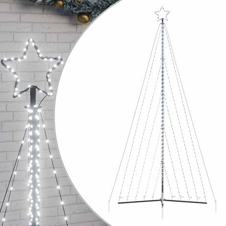 Vidaxxl LED-Weihnachtsbaum 570 LEDs kaltweiß 399 cm