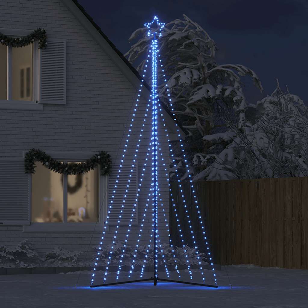 Vidaxxl LED-Weihnachtsbaum 570 LEDs 399 cm blau