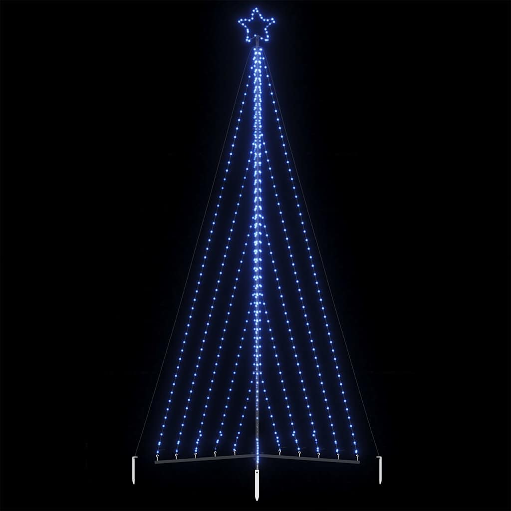 Vidaxxl LED-Weihnachtsbaum 570 LEDs 399 cm blau